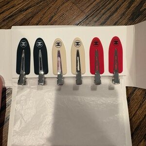 BNIB Set of Six Chanel Beaute Hair Clips GWP